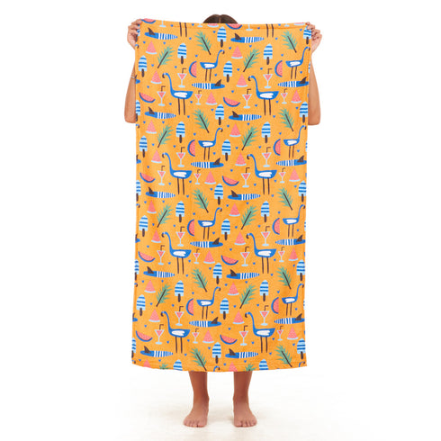 Snuggs Towel Flamingo